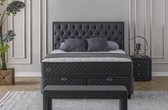 Maison Interiors® Luxe Monaco Boxspring met Opbergruimte – Bed - 180 x 200 cm – Soft Grey