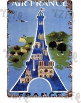 Retro Muur Decoratie uit Metaal Vintage Reizen 5
