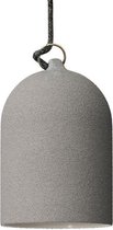 LEDatHOME - Hanglamp met textielkabel en lampenkap Mini Bell XS keramische kap - Made in Holland - LED lamp inbegrepen