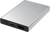 Ansmann 5000 mAh PB112 silber Powerbank 5000 mAh Smart IC LiPo Micro-USB, USB 2.0 Zilver Statusweergave