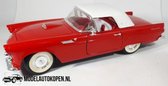 Ford Thunderbird (Rood) (24cm) 1956 1/18 Revell + Showcase - Modelauto - Schaalmodel - Model auto - Miniatuurautos - Miniatuur auto