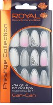 Royal 24 Stiletto Glue-On Nails - Can-Can