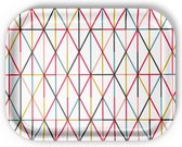 Classic dienblad - grid multicolour - M