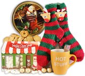 Kerstpakket 12 - Xmas Time met kerstsokken en hot chocolate