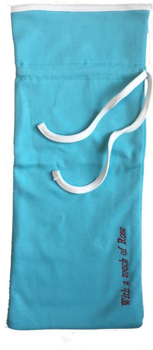 Goedkoopste With a touch of Rose Kruikzak – Turquoise met wit – Biologisch katoen – Fairtrade - kruikhoes