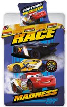 Disney Cars Race Madness - Dekbedovertrek - Eenpersoons - 140 x 200 cm - 100% katoen
