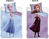 Disney Frozen Dekbedovertrek Sisters - Eenpersoons - 140  x 200 cm - Katoen