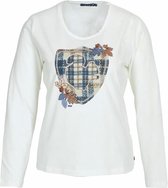 River Woods Gebroken wit T-shirt met ronde hals in wit