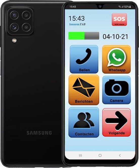 SeniorenTAB S2265: Android 11 | 6.6 inch scherm | 64GB opslag (1GB met extra SD) | 48MP Camera | 5G