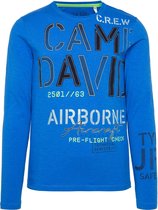 Camp David shirt Blauw-L