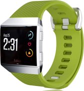 Siliconen Smartwatch bandje - Geschikt voor Fitbit Ionic siliconen bandje - lichtgroen - Strap-it Horlogeband / Polsband / Armband - Maat: Maat S