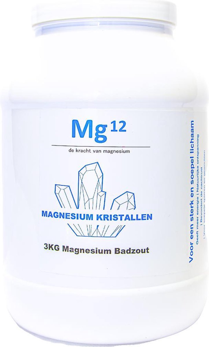 Magnesium zout 3 KG - Vermindert spierpijn, slapeloosheid en stress