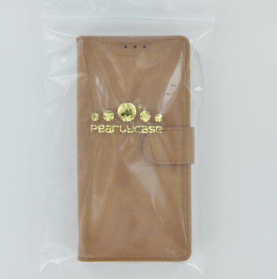 Coque Samsung Galaxy A03s - Protecteur d'écran Samsung Galaxy A03s - Bookcase Portefeuille Marron + Protecteur d'écran
