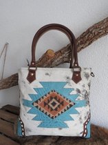 hand/schoudertas van Myra Bag (leer/vacht)