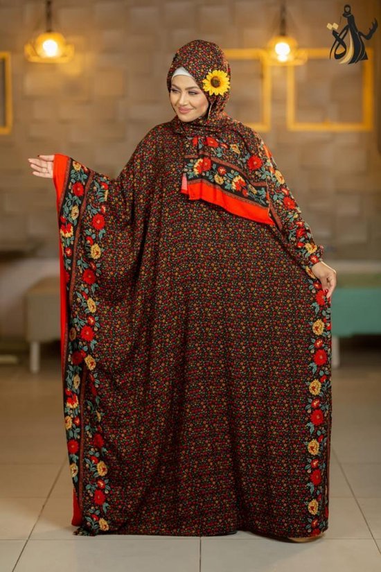 Gebedskleding vrouwen jilbab Prayer dress Gebedsjurk met hoofddoek Abaya XL/XXL