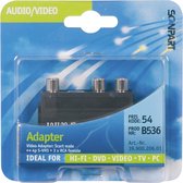 Scanpart Scart AV adapter - Geschikt voor verbinden DVD speler of video recorder - Met schakelaar
