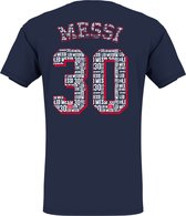 PSG Messi ‘Eiffel’ t-shirt Navy – Kids - maat 128 - maat 128