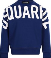 Dsquared2 Jongens Block Logo Sweater Blauw maat 176