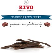 Kivo Petfood Hondensnack Vleesstrips Hert 200 gram - Graanvrij en Glutenvrij