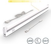 B.K.Licht - CCT Keukenverlichting - kastverlichting - LED onderbouwverlichting - l:54.7cm kleurtemperatuur instelbaar - wit -  8W LED