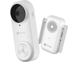 EZVIZ DB2 3MP - Draadloze Video Deurbel - 2K Resolutie - Persoonsdetectie - 176° Groothoek - Tweeweg Audio - Inclusief Wifi Chime