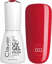 Clavier UV/LED Hybrid Gellak Luxury 10ml. #022 – Ready Red