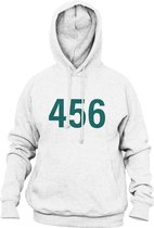 Hoodie Sweater | Squid Game Inspired | 456 | wit | Maat Large