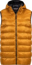 Life-Line Larry heren fake down bodywarmer - Donker Geel - 4XL