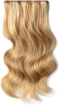 Remy Human Hair extensions Double Weft straight 18 - bruin / blond 10/16#