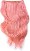 Remy Human Hair extensions Double Weft straight 20- roze Pink#
