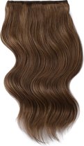 Remy Human Hair extensions Double Weft straight 20 - bruin 8#