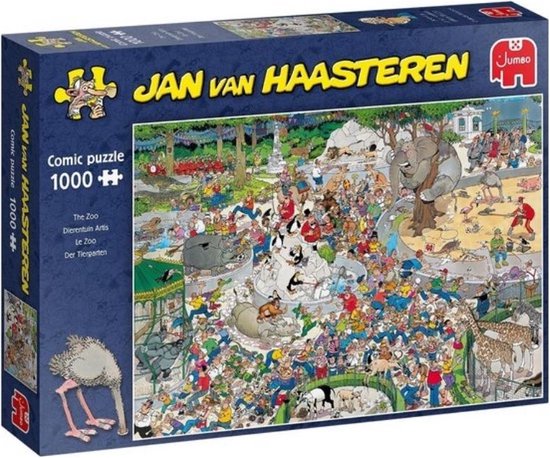 Jan van Haasteren Puzzelbundel - 2 stuks - Dierentuin 1000 stukjes