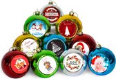 Kerstballen set met eigen foto/Gepersonaliseerde kerstballen set 10 stuks/Familie kerstballen