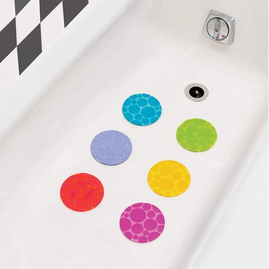 Munchkin Grippy Dots AntiSlip badmat stippen 6 stuks Diverse