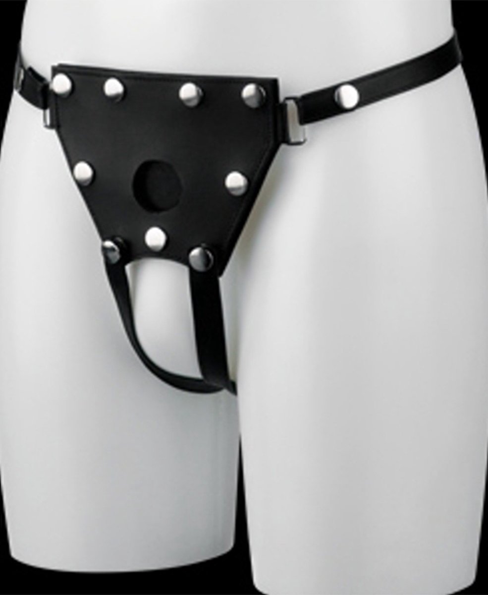 ElectraStim - Electrosex - Zwart Verstelbaar Strap-on Harnas - S-M - Zwart