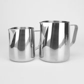 Melkopschuimkan set - Zilver - Essentials - barista tools set
