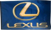 Lexus vlag blauw  50 x 90 cm - automerk vlaggen