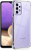 Ceezs Shockproof TPU hoesje met camera protectie geschikt voor Samsung Galaxy A52s - telefoonhoesje met bescherming voor jouw camera - doorzichtig telefoonhoesje - transparant