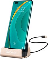 DrPhone DS1 - Oplader - Docking Station - Synchroniseren - USB-C - Goud