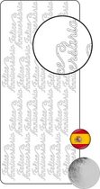 Vaessen Creative Sticker - 10x23cm - 10st - zilver feliz anniversario