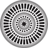 Hobbysjabloon - Template 12x12" 30x30cm mayan calendar