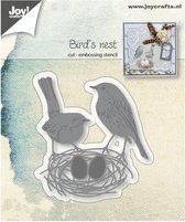 Joy!Crafts Stencil - Stans-embos-debosmal Vogel en nest
