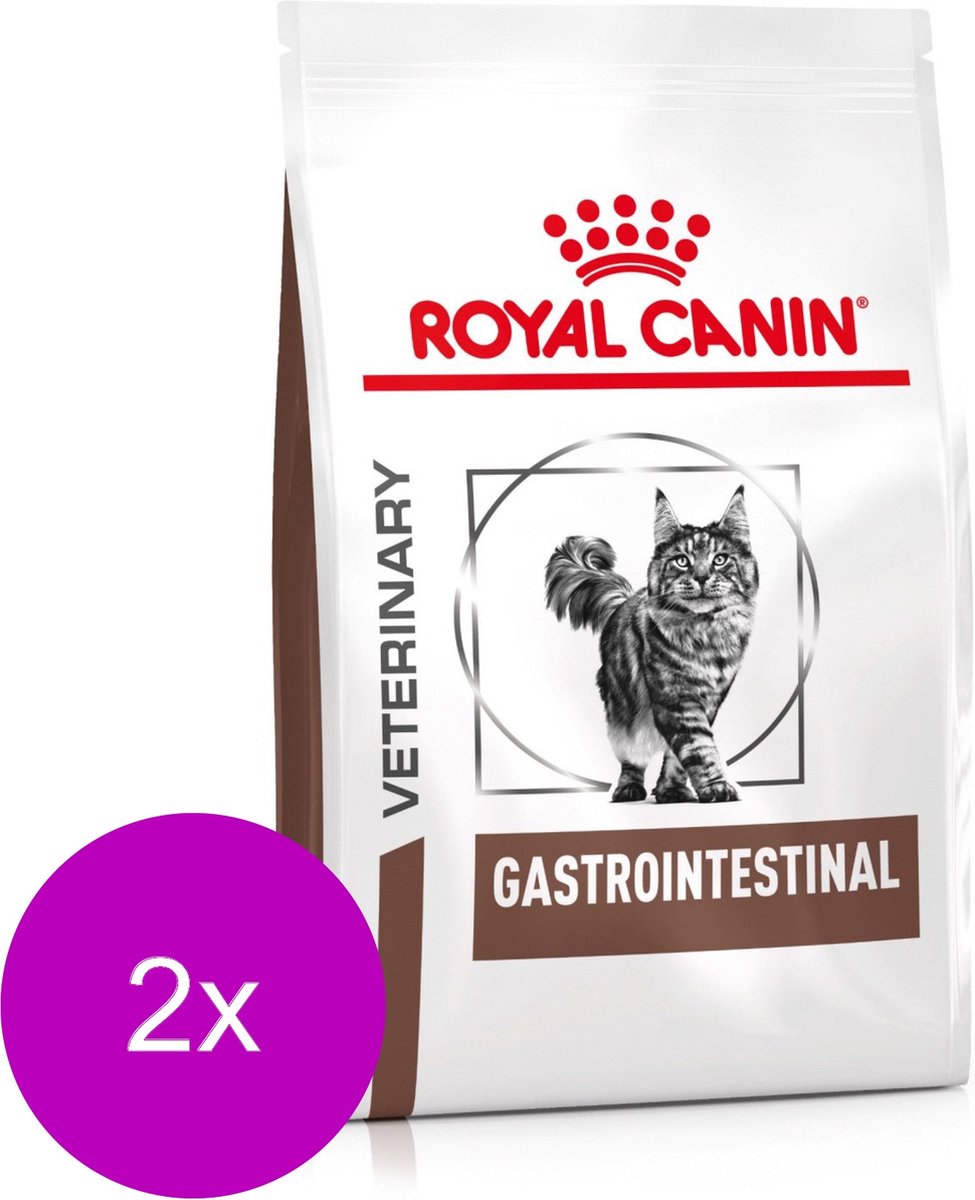 Royal Canin Veterinary Diet Gastro Intestinal - Kattenvoer - 2 x 4 kg