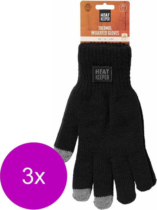 Heatkeeper Thermo Handschoen I-Touch Zwart - Handschoenen - 3 x S/M |  bol.com