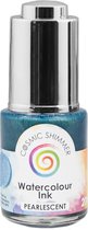 Cosmic Shimmer Watercolor Inkt - Grijs Blauw Parelmoer - Rainy sky - 20ml