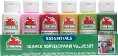 Plaid Apple barrel essentials acrylic verf value set 12