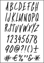 Stempel - Clear stamp - Paperfuel - A6 alphabet funky