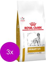 Royal Canin Veterinary Diet Urinary S/O Moderate Calorie - Hondenvoer - 3 x 6.5 kg