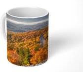 Mok - Het landschap in herfstkleuren bij de Amerikaanse Blue Ridge Parkway - 350 ML - Beker