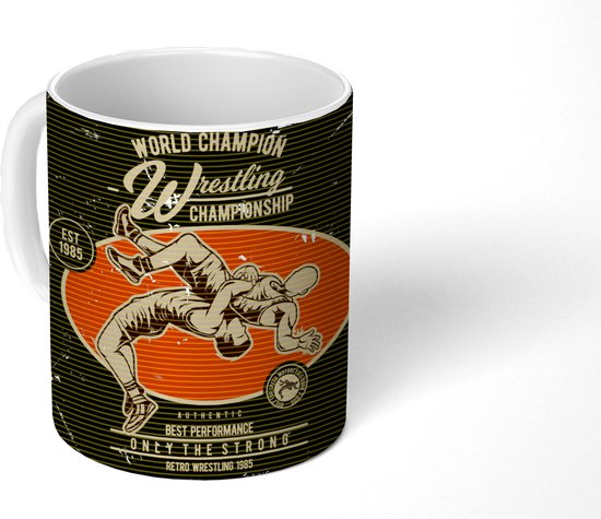 Mug - Vintage - Lutte - Sport - 350 ML - Tasse